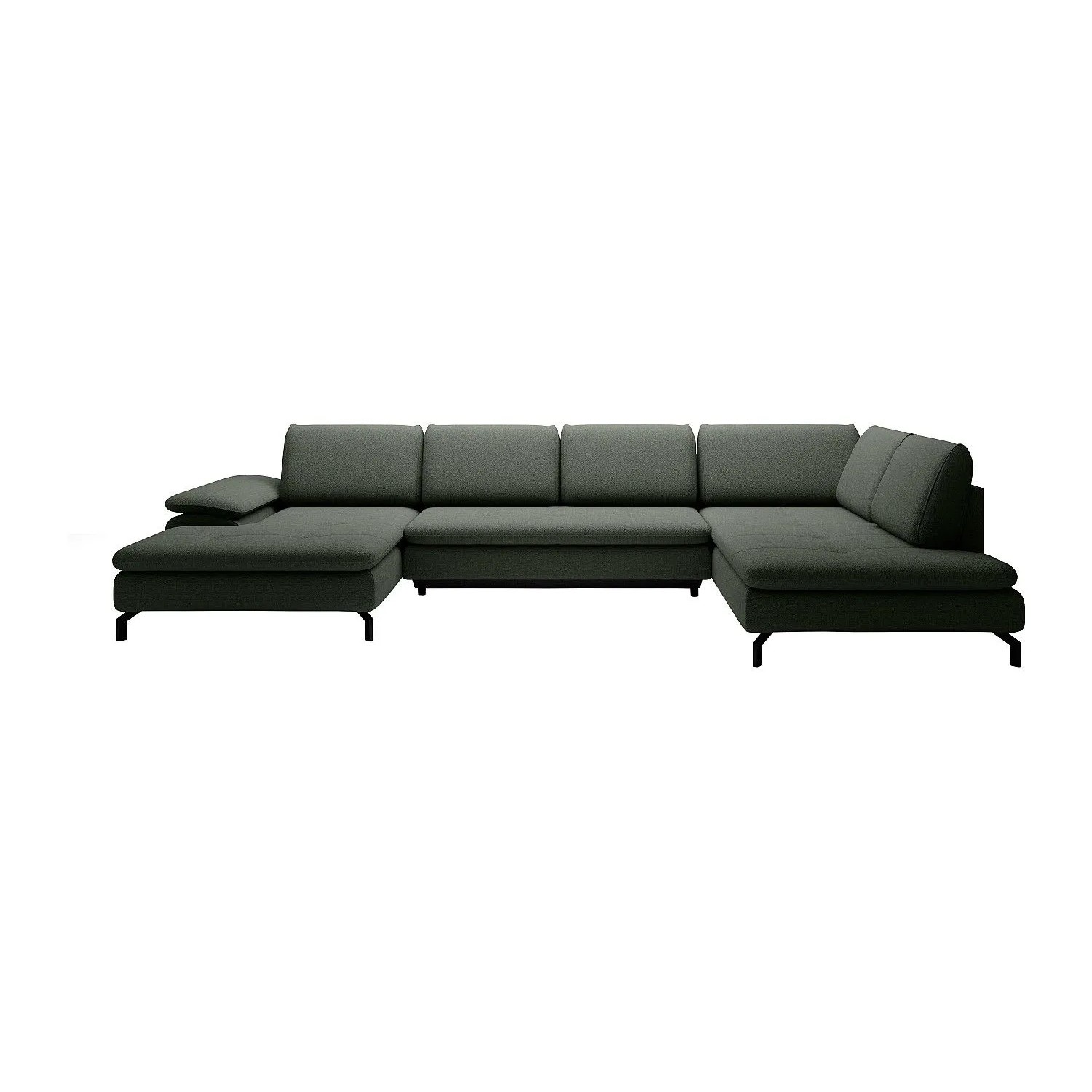 Vente-unique Schlafsofa Archibald Grün 347 cm
