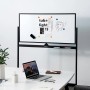Mobiles Costway Whiteboard mit Ständer und Rollen, 120x60 cm, im Büro.