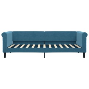 vidaXL Tagesbett Blau 90x200 cm Samt 354243
