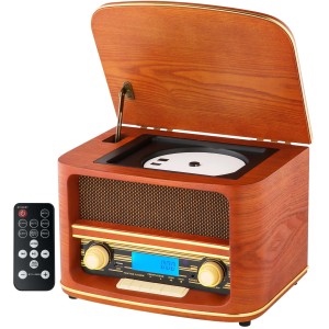 Cyberlux Nostalgieradio CL-3050 mit CD, MP3, USB, Bluetooth und Fernbedienung.