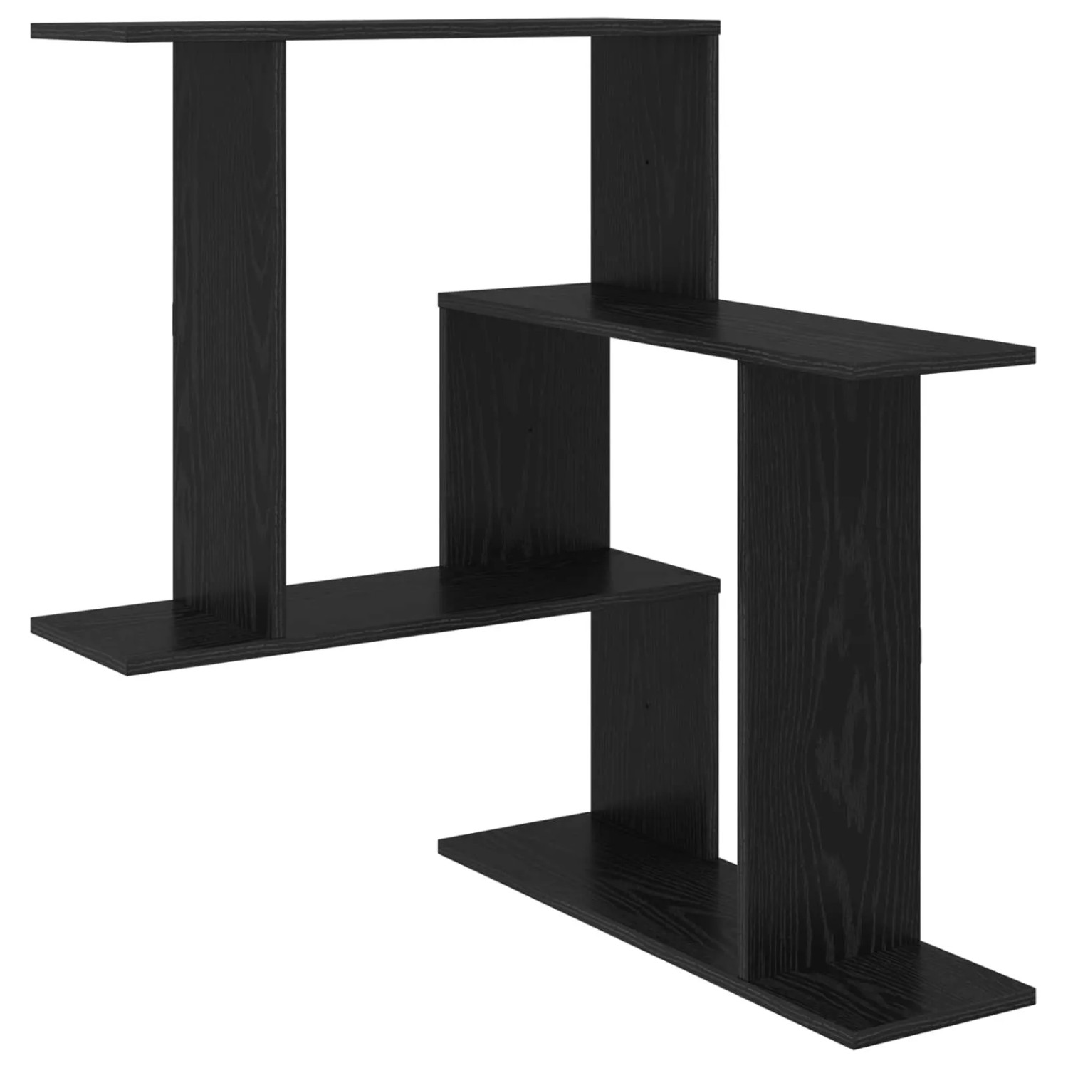 vidaXL Wandregal Schwarze Eiche 67 x 67 x 87 cm Holzwerkstoff 8012221