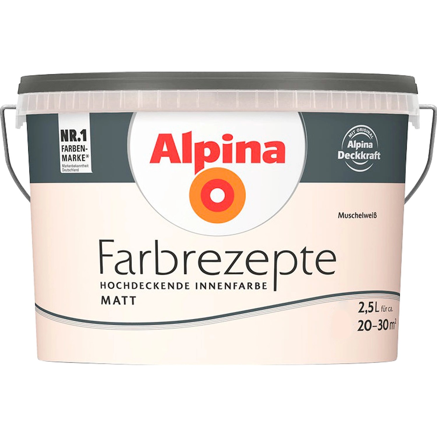 Alpina Farbrezepte Muschelweiß matt 2,5 Liter