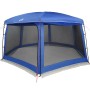 vidaXL Poolzelt mit Abnehmbarem Überzelt Netzwänden Azurblau 670x590cm 4100631