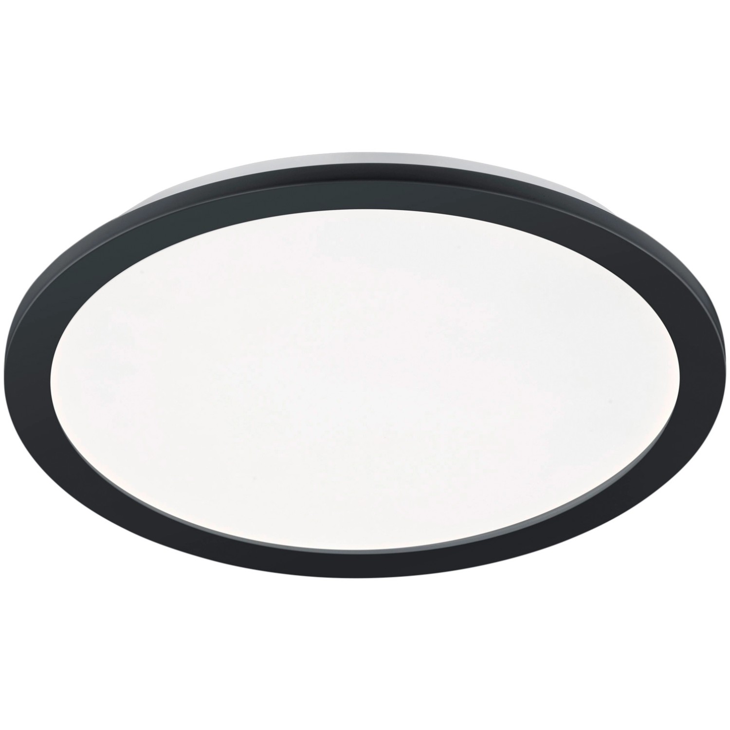 Trio LED-Deckenleuchte Camilla 400 mm x 30 mm Schwarz Matt