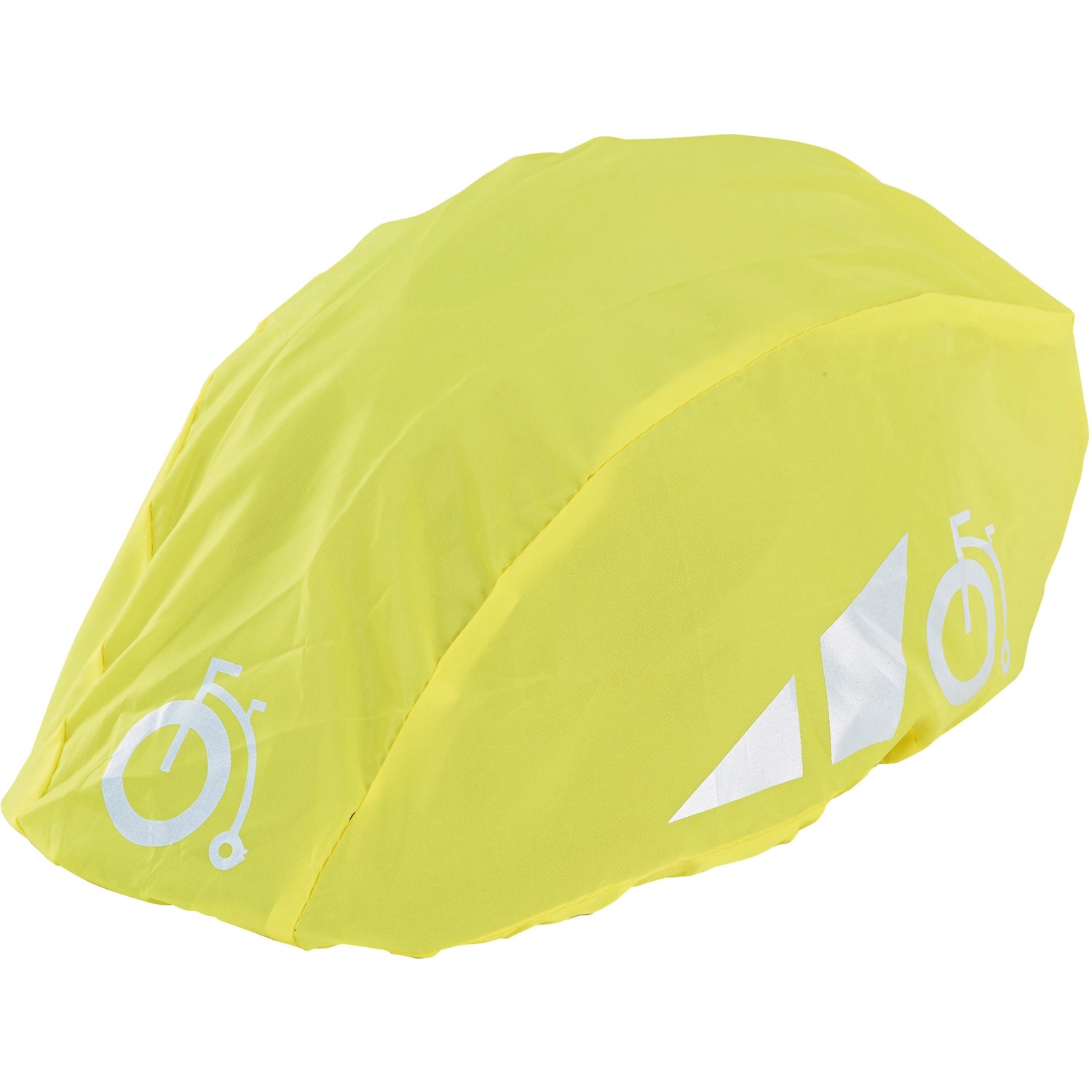 Gelber, reflektierender Regenüberzug für Fahrradhelme von Prophete.