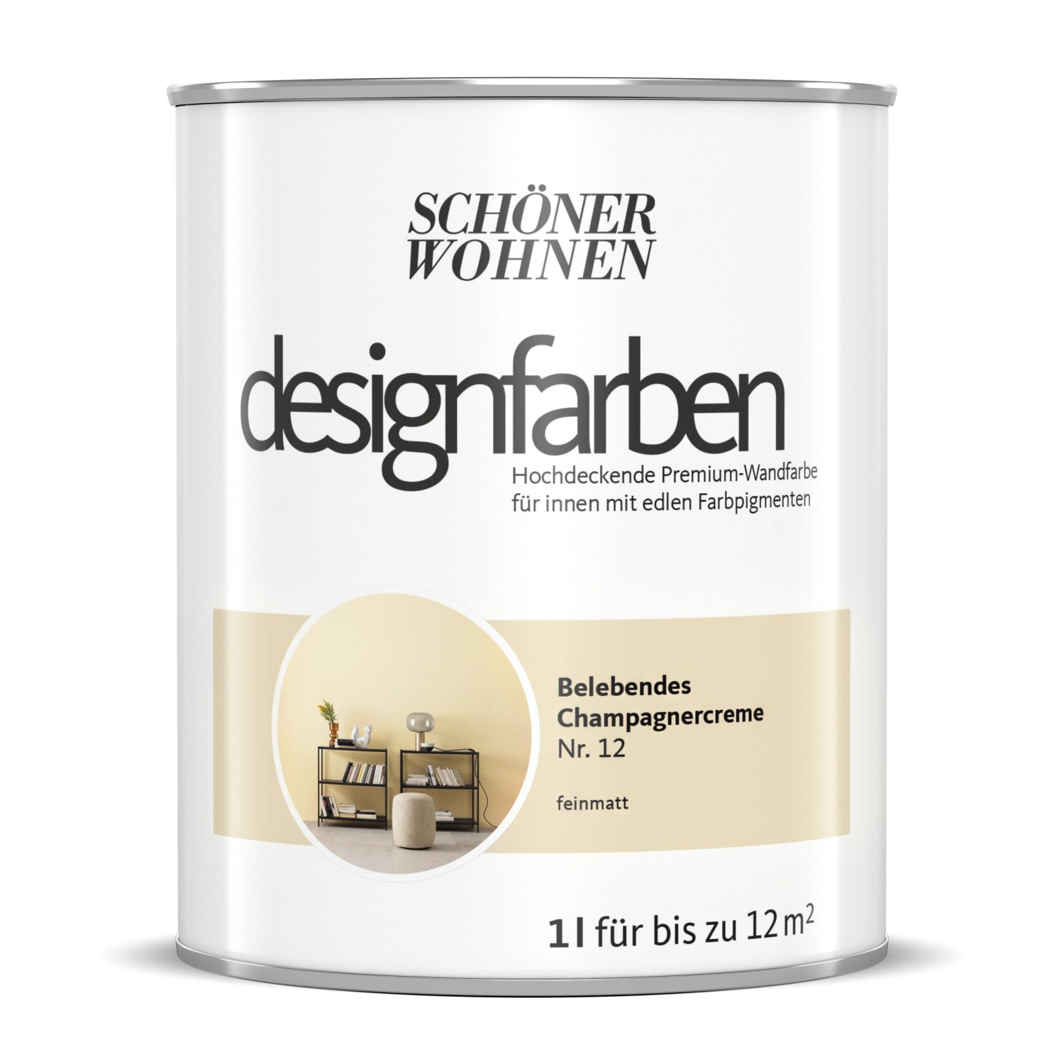 Thumbnail - Schöner Wohnen Designfarben Belebendes Champagnercreme 1 l