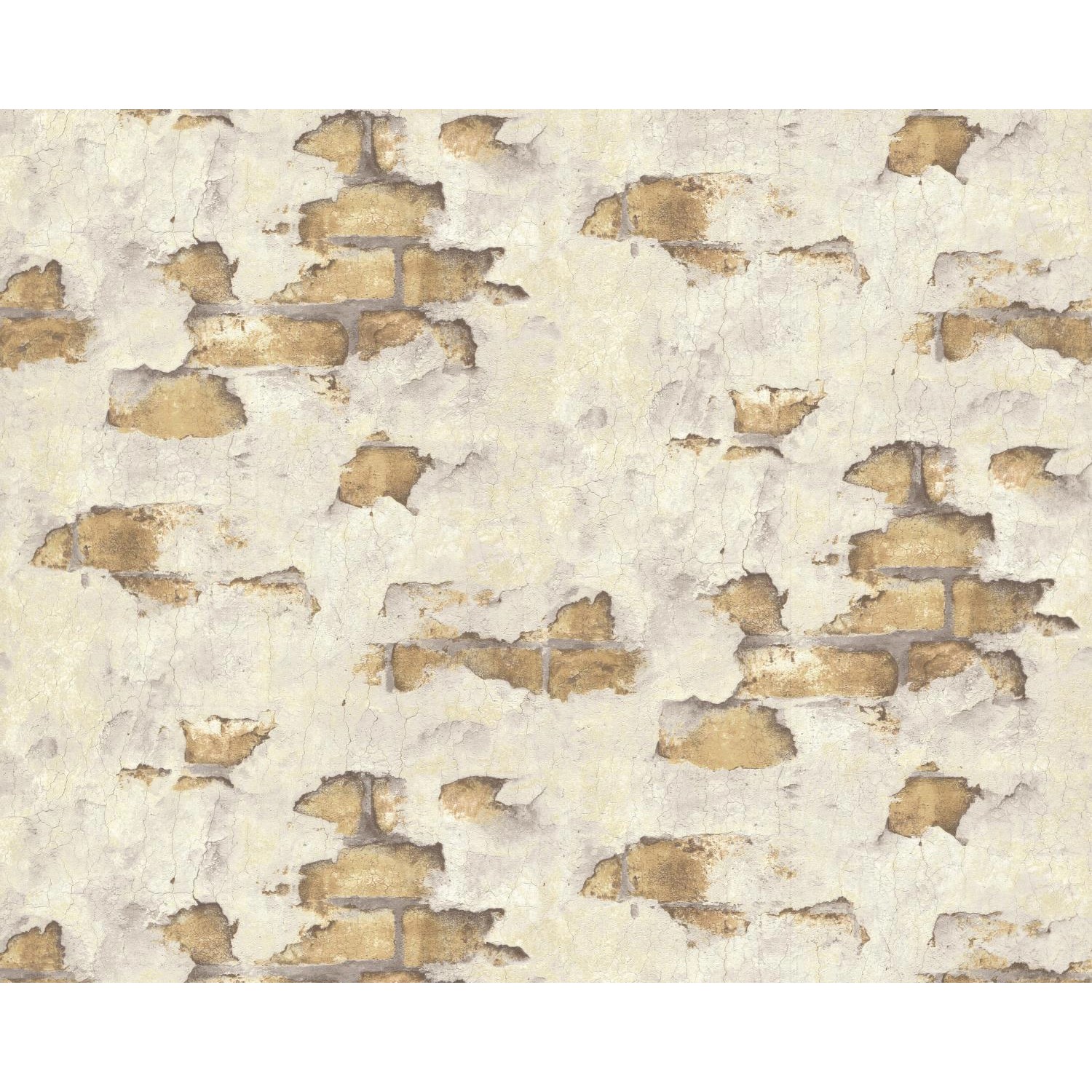 EDEM 819DN53 Stein Kacheln Tapete Spachteloptik Matt Creme ocker-Gelb 1,06 günstig online kaufen
