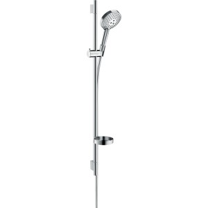 Hansgrohe Raindance Select S Brauseset 120 mit Brausestange und Handbrause in Chrom.