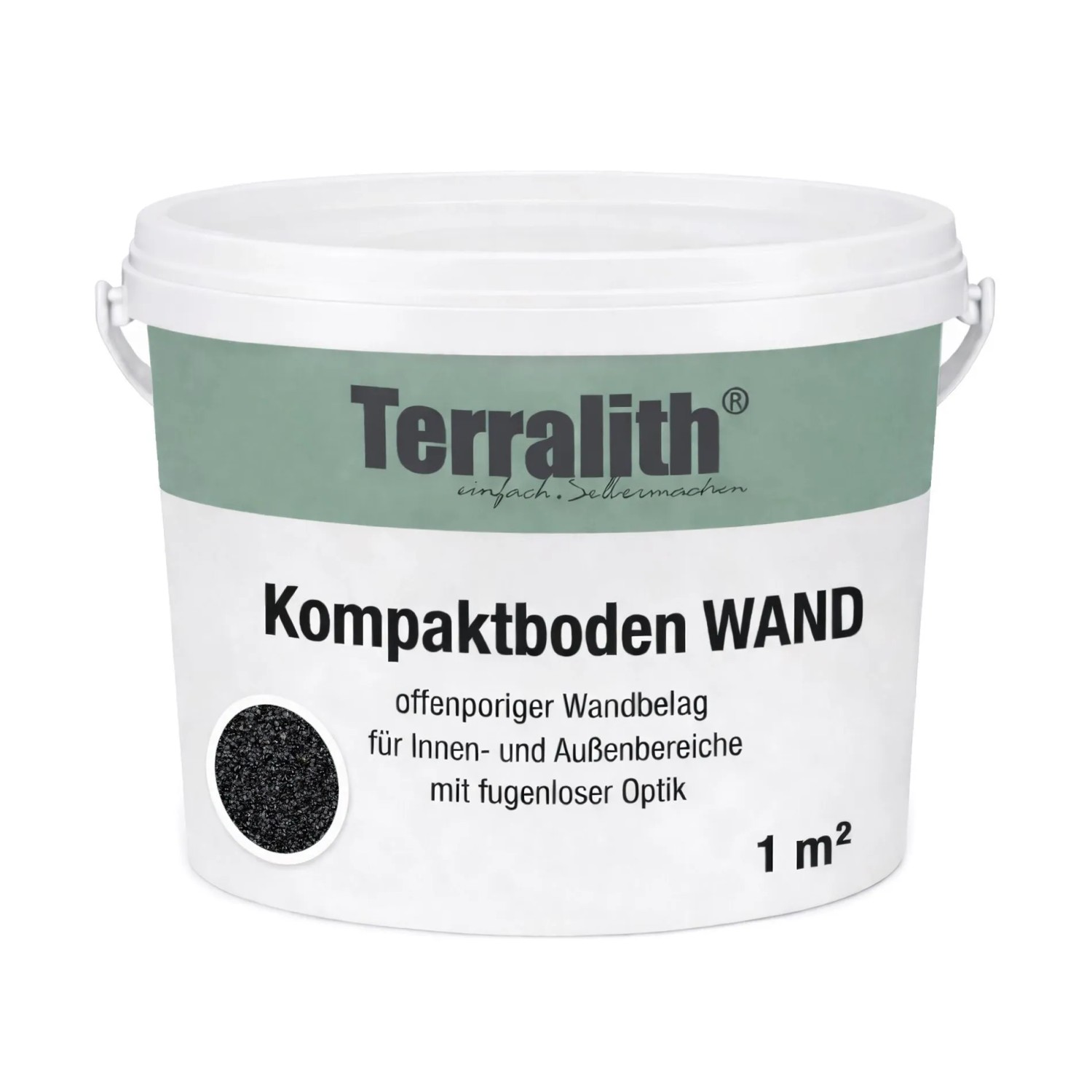 Terralith Kompaktboden Wand Mix Nero 110 für 1 m²