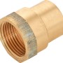 Löt-Übergangsmuffe aus Rotguss, 33 mm, für Rohrverbindungen.