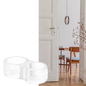 Transparenter Wagner Türpuffer Doppelring (45x25x15mm) zum Schutz von Tür, Fenster und Wand.