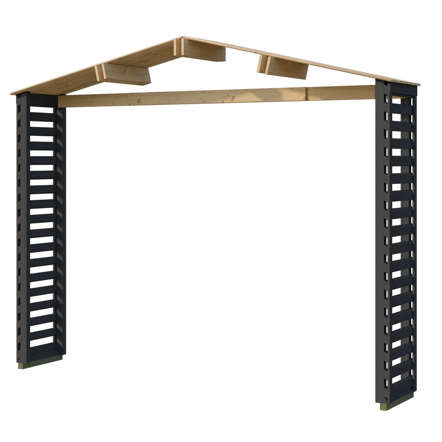 Weka Vordach Killarney Rhombus 300 cm x 50 cm Anthrazit