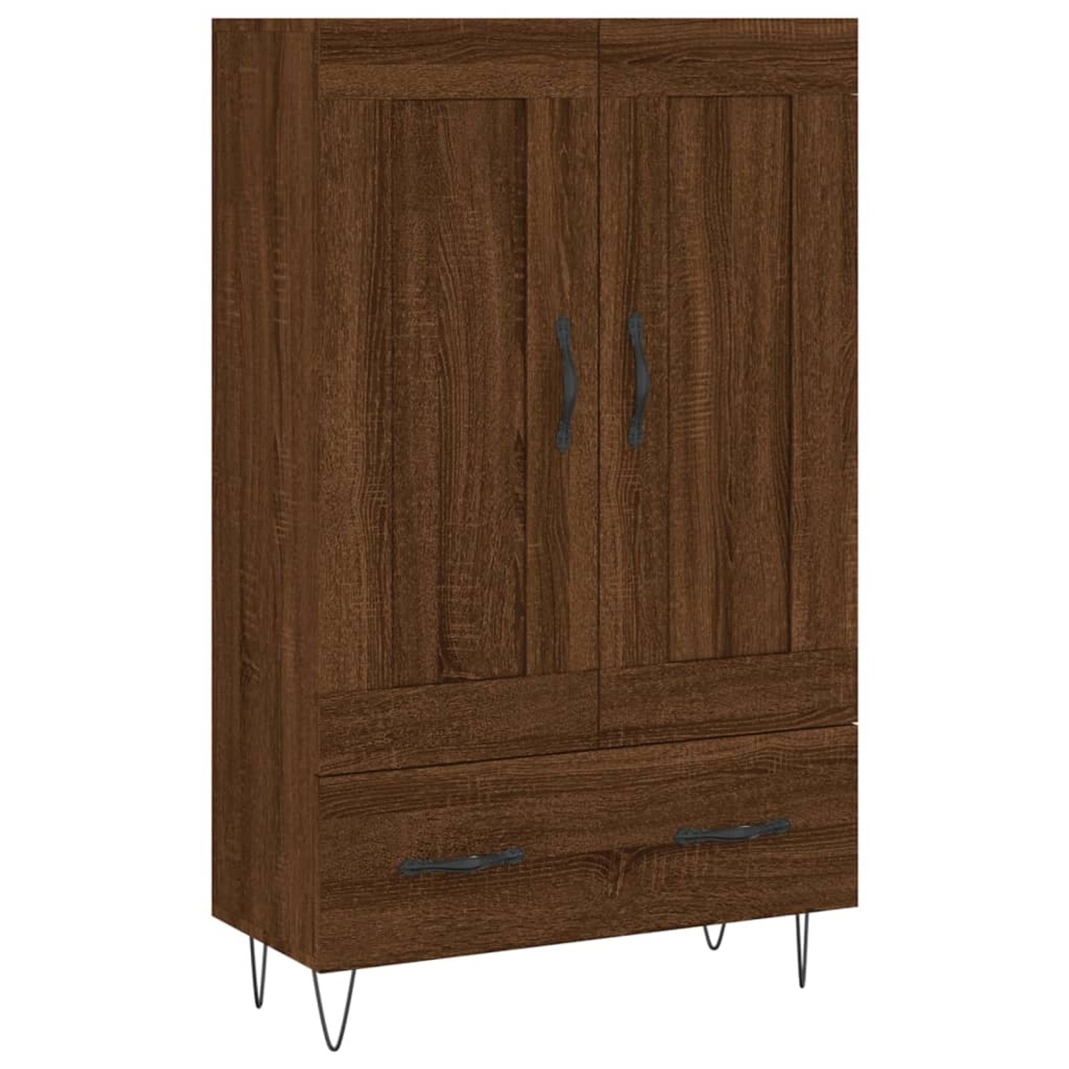 vidaXL Highboard Braun Eichen-Optik 69,5x31x115 cm Holzwerkstoff 830323 günstig online kaufen