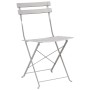 vidaXL Garten Klappstuhl 2 Stk Beige 42 x 46 x 82cm Stahl 42002959_4