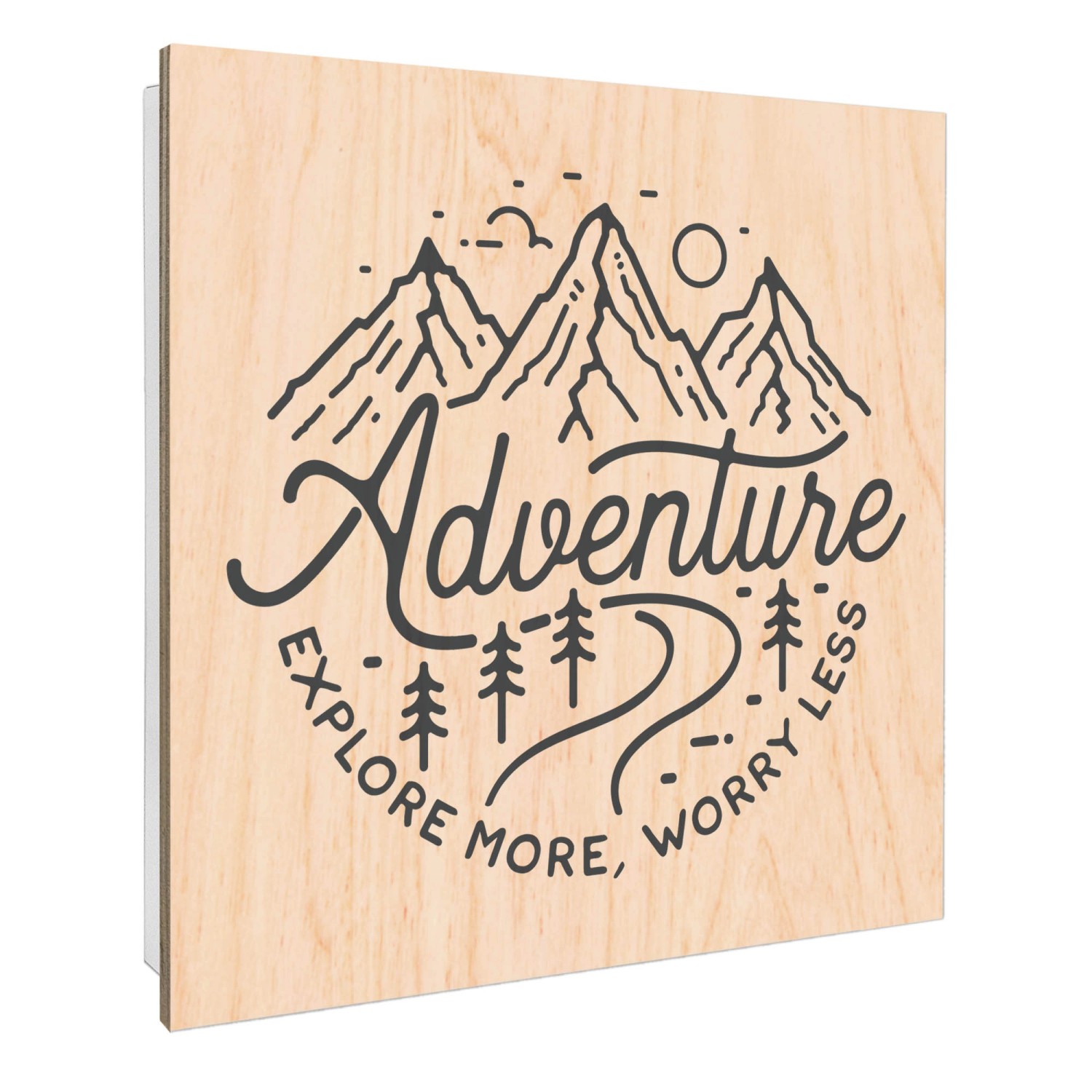 Banjado Großer Schlüsselbox Holz 30x30cm Weiß Scharnier Rechts 50 Haken Sch günstig online kaufen