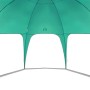Innenansicht: Seegrünes Partyzelt, wasserdicht. Ideal für Gartenpartys und Veranstaltungen im Freien.