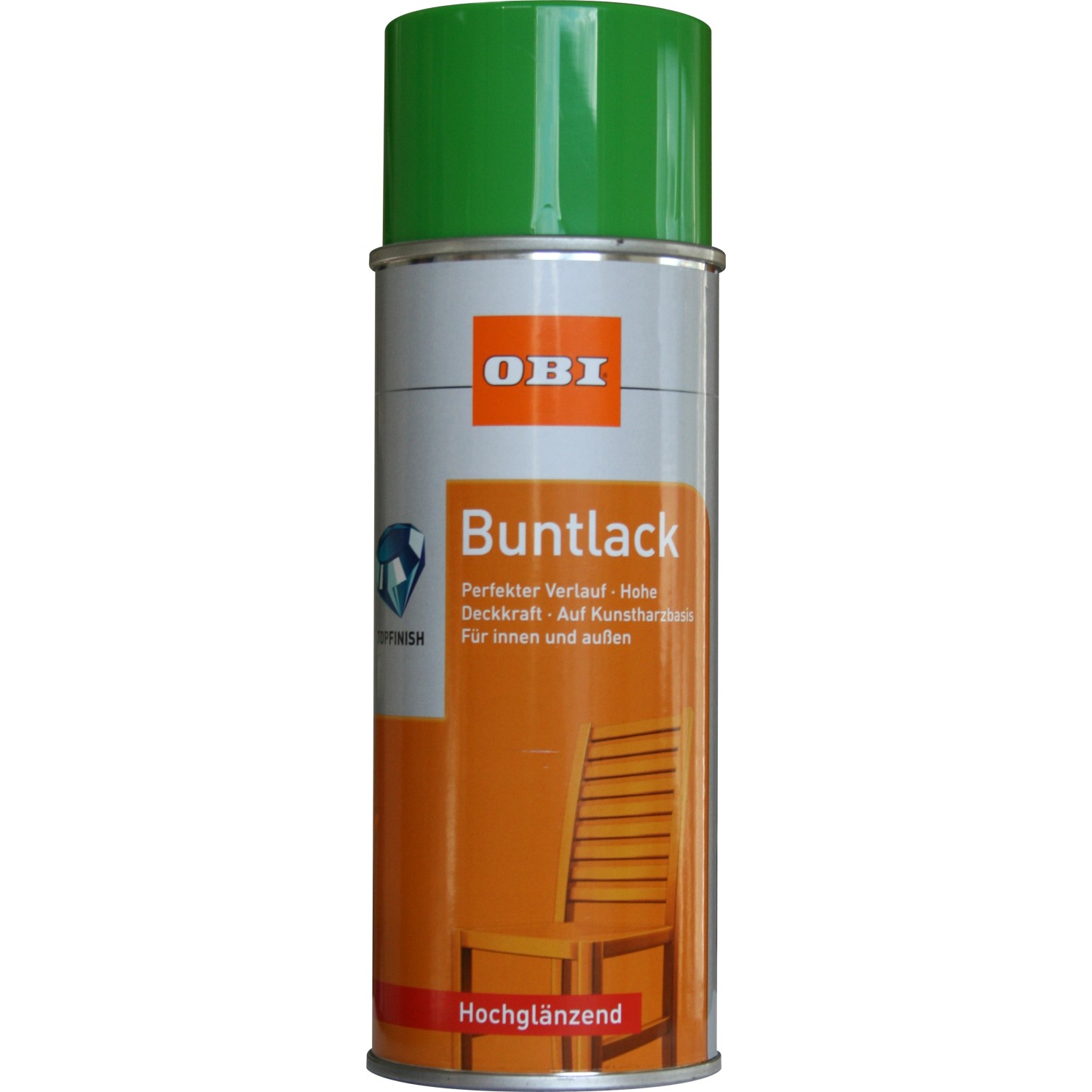 OBI Buntlack Spray RAL 6018 Gelbgrün hochglänzend 400 ml