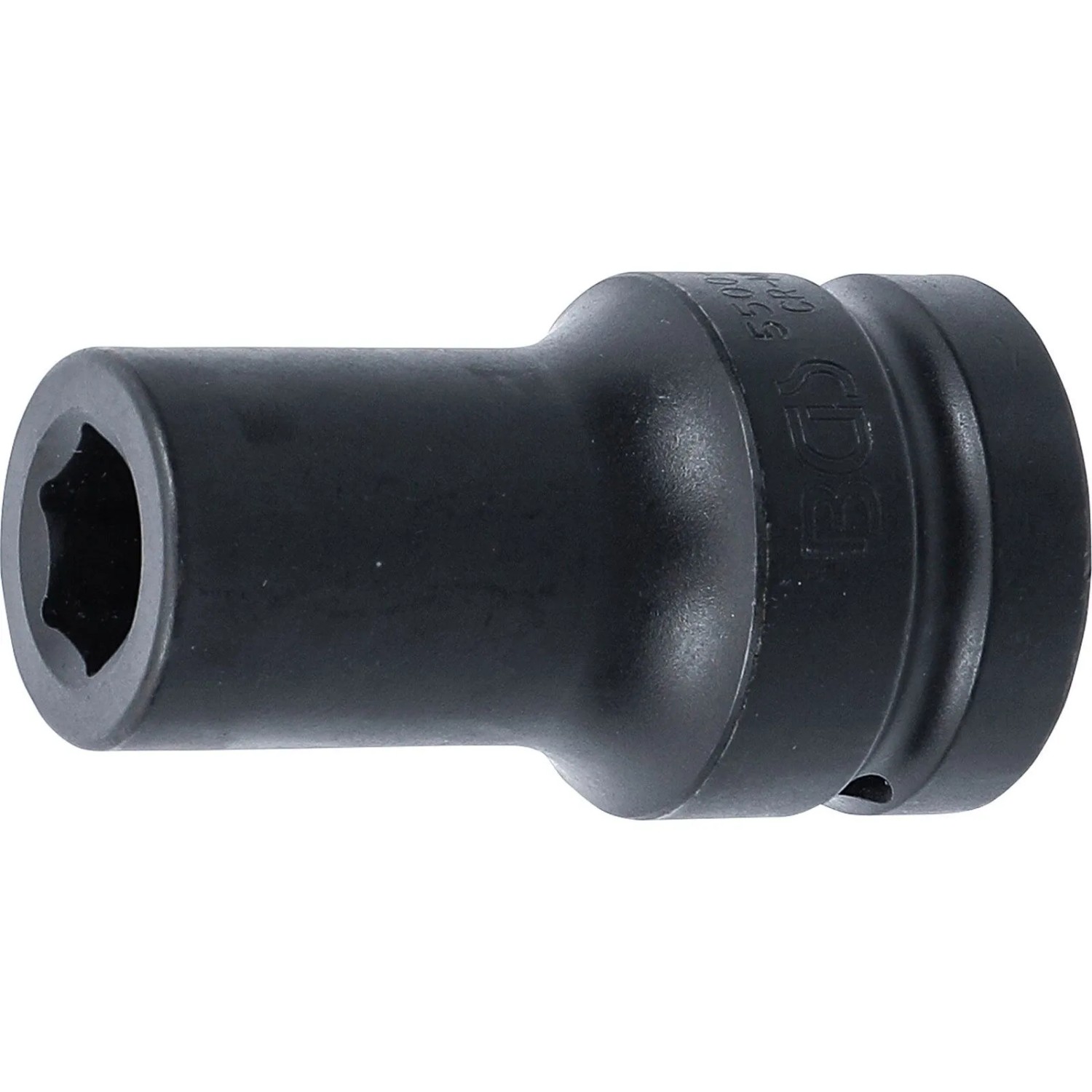 BGS Kraft Steckschlüssel Einsatz Sechskant Tief Antrieb Innenvierkant 25 Mm  1 Zoll  SW 19 Mm 5500 19