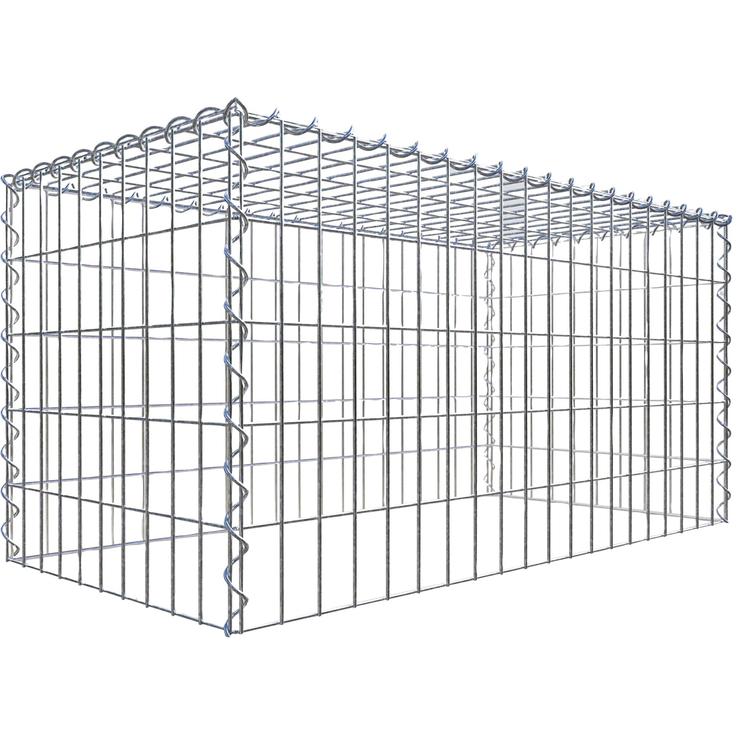 Thumbnail - Gabiona Gabione-Anbaukorb Typ 3 50 x 100 x 50 cm Maschenw 5 x 10 cm