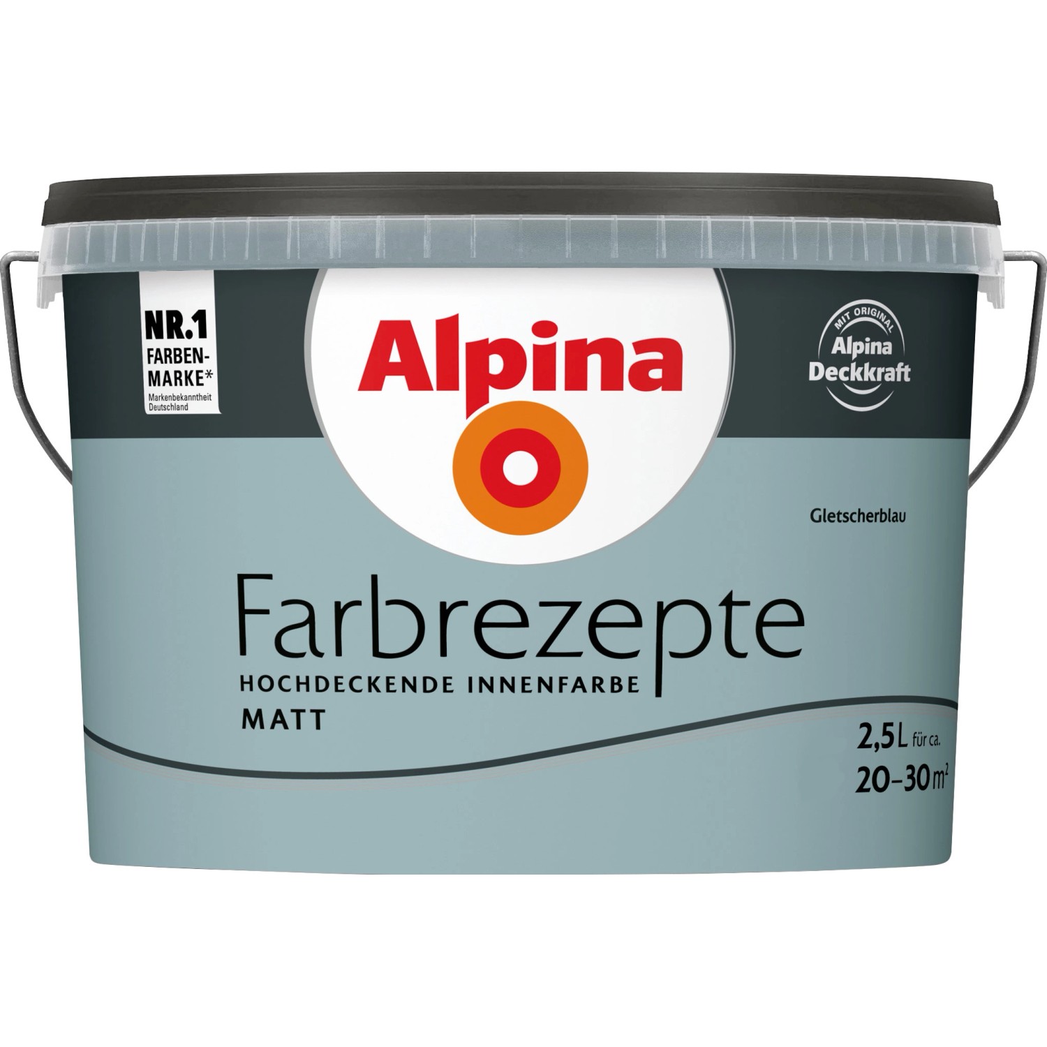 Alpina Farbrezepte Gletscherblau matt 2,5 Liter