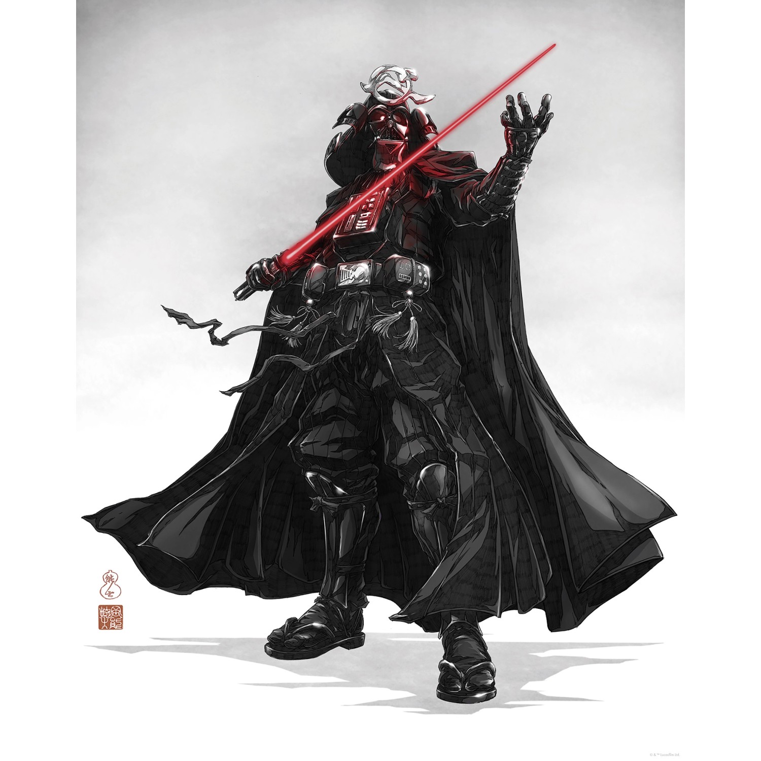 Komar Wandbild Star Wars Vision Samurai Dark Lord 40 cm x 50 cm Rot günstig online kaufen