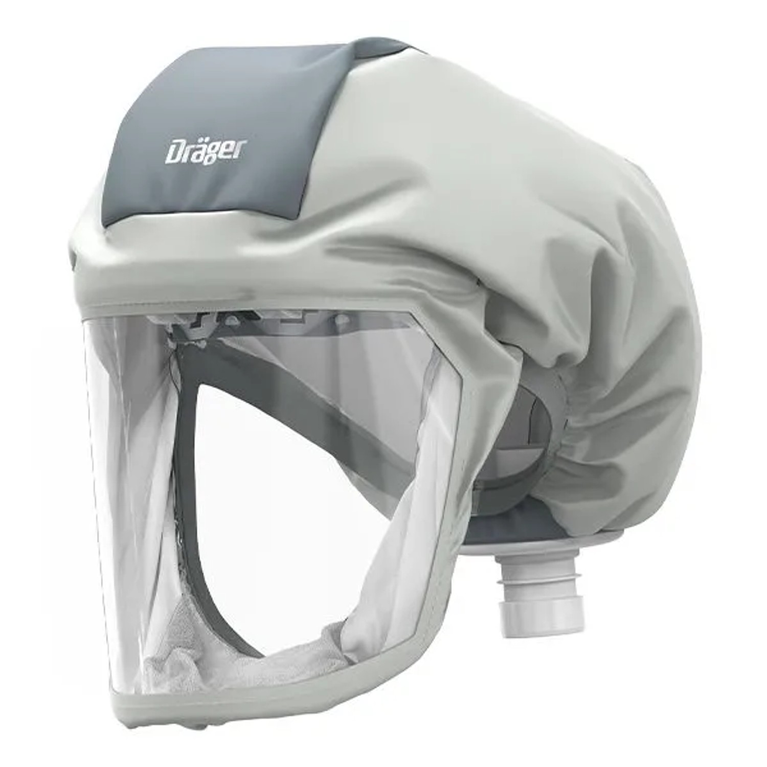 Dräger Haube Kopfschutz X-plore 8000 Premiumhaube Kurz Zur Verwendung mit X-plore 8000 Papr Geräten Grau