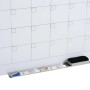 Vinsetto Kalendertafel Whiteboard aus Glas, weiß, mit Stiften und Radiergummi.