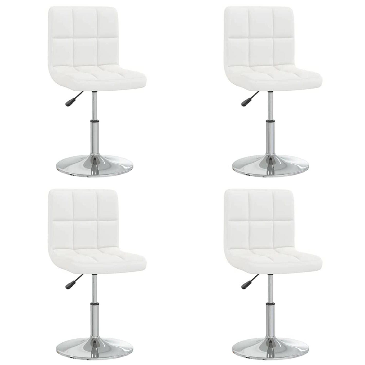 vidaXL Esszimmerstühle 4 Stk Weiß Kunstleder 334189 günstig online kaufen