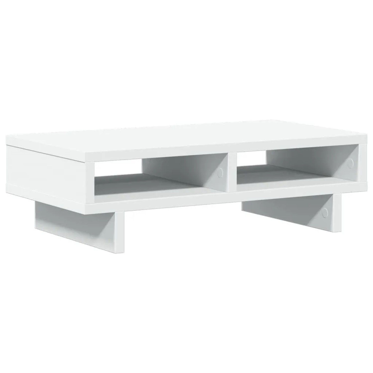 vidaXL Monitorständer Weiß 50x27x15 cm Holzwerkstoff 854742