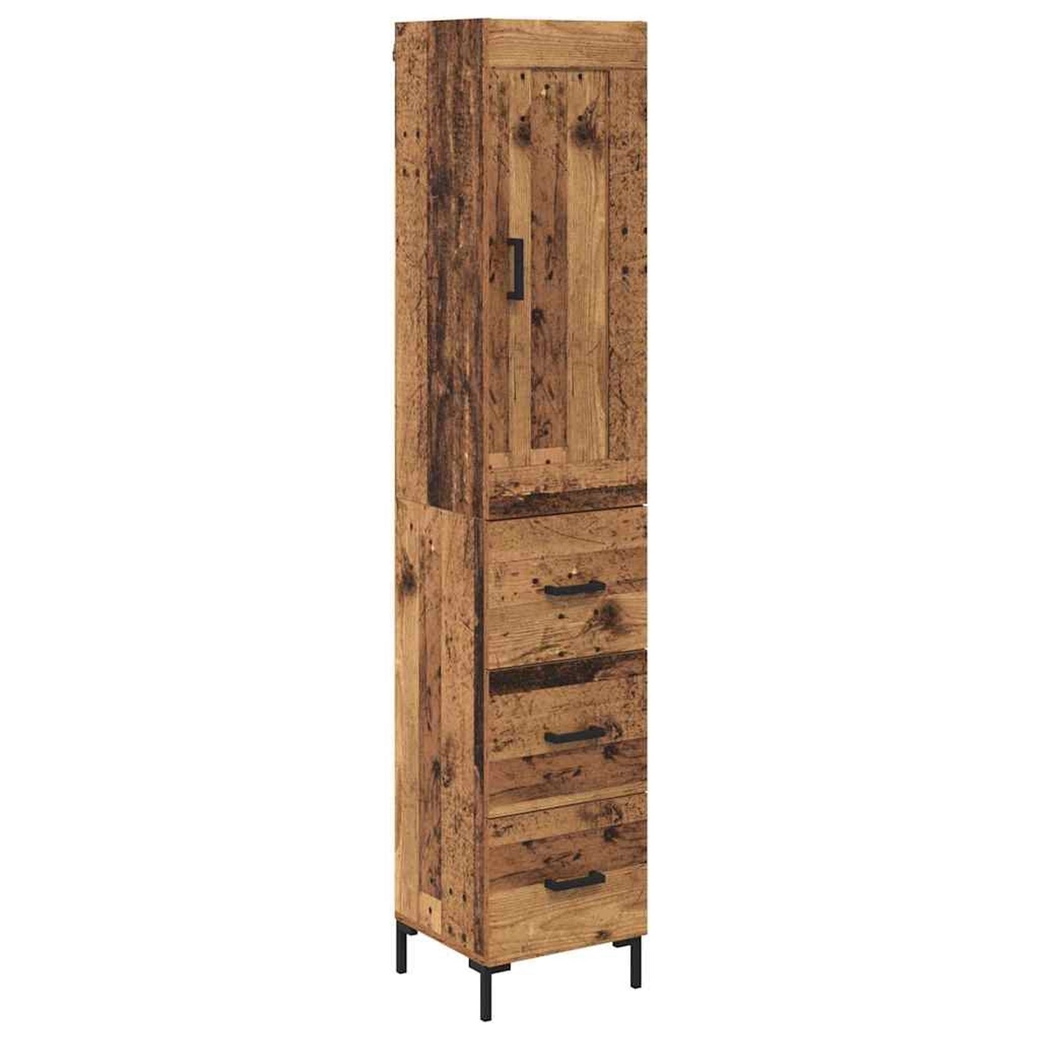 vidaXL Highboard Altholz 34,5 x 34 x 180 cm Holzwerkstoff 3415607 günstig online kaufen