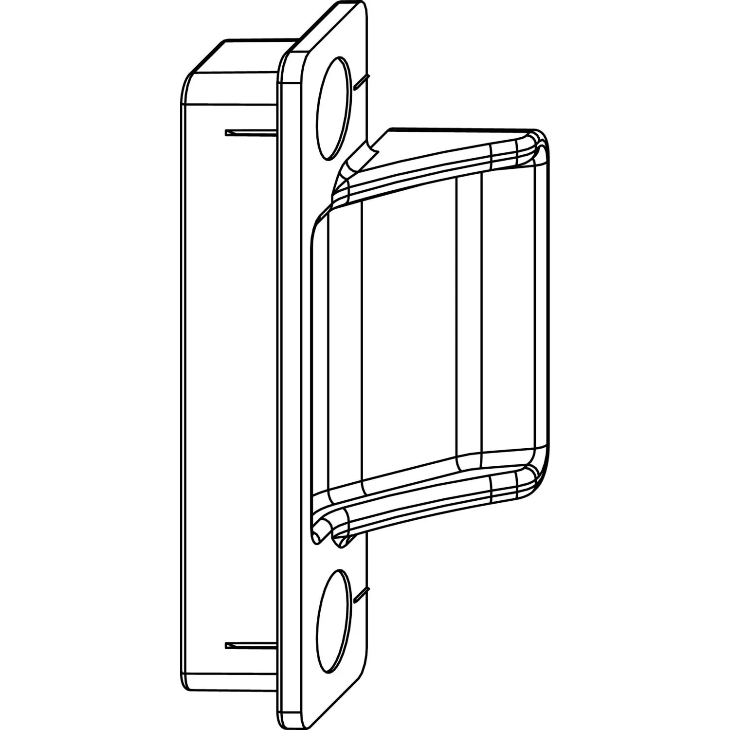 Maco Anpressverschluss Verdeckt Fix Pvc Flügelteil 13V Universal Silber