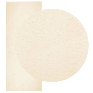 Cremefarbener, waschbarer Kurzflor-Teppich (80x200 cm) von vidaXL.