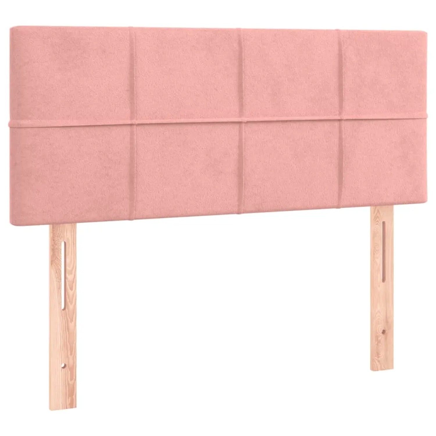 vidaXL LED Kopfteil Rosa 100x5x78/88 cm Samt 3121659