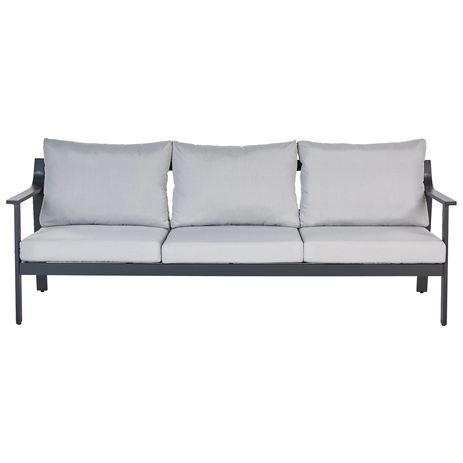 Beliani Gartensofa KIATO Hellgrau 80x225x77 günstig online kaufen