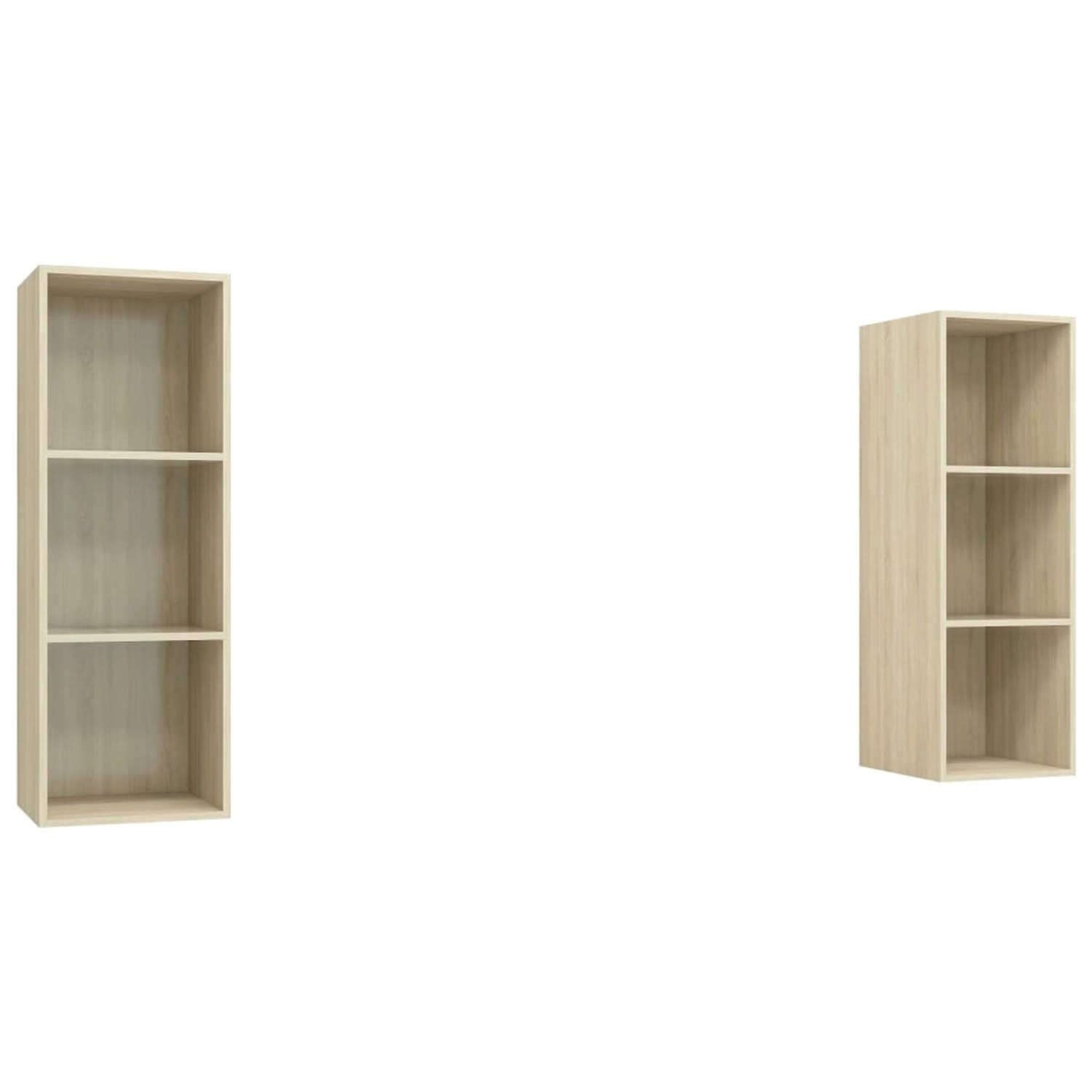 vidaXL TV-Wandschränke 2 Stk Sonoma-Eiche Holzwerkstoff 3079856