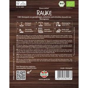 Sperli BIO Microgreen-Pads Rauke: 3 Keimpads für die Anzucht von würzigen Microgreens.