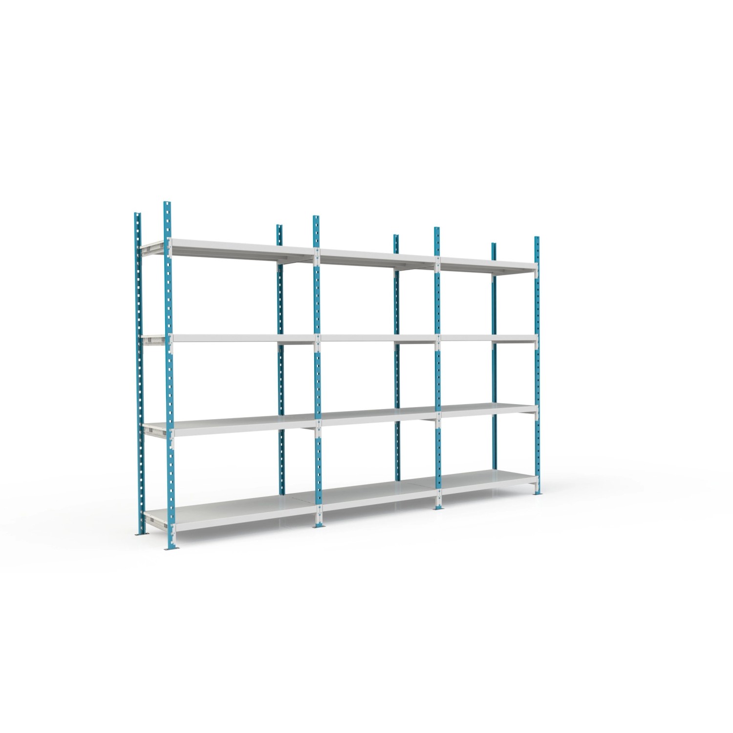 PROREGAL Fachbodenregal Maximus Pro HxBxT200 x 150 x 100 cm 4 Ebenen PVC-Fa günstig online kaufen