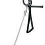 Grüner Bosch Elektro-Rasentrimmer AFS 23-37 mit Messer, verstellbarem Griff und Gurt.