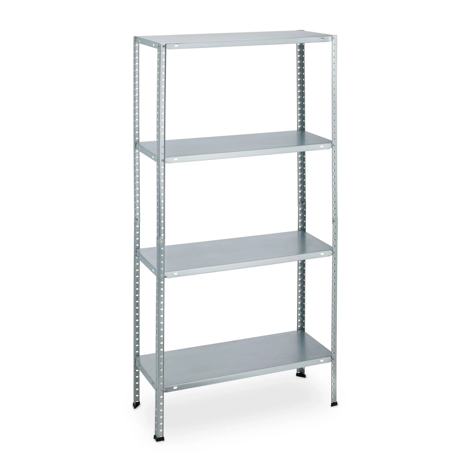 Relaxdays Schwerlastregal Stahl Silber Höhenverstellbar 147,5 cm x 75,5 cm x 30,5 cm