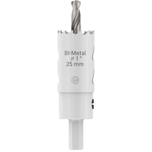 Bosch Lochsäge Multi Material, Ø 25mm, mit Aufsteckhalter, silberfarben.