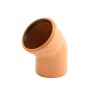 Marley KG-Rohr Bogen 45 Grad DN 160 aus Kunststoff, orange.