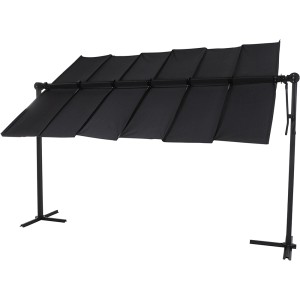 Siena Garden Marktschirm, 350x250 cm, Anthrazit, mit Neigungsfunktion für optimalen Sonnenschutz.