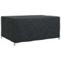 Schwarze vidaXL Möbelhülle 240x160x100 cm aus wasserfestem 210D-Stoff. Rechteckige Schutzhülle für Gartenmöbel.