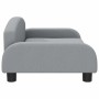 vidaXL Hundebett Hellgrau 70x45x30 cm Stoff 171960_4