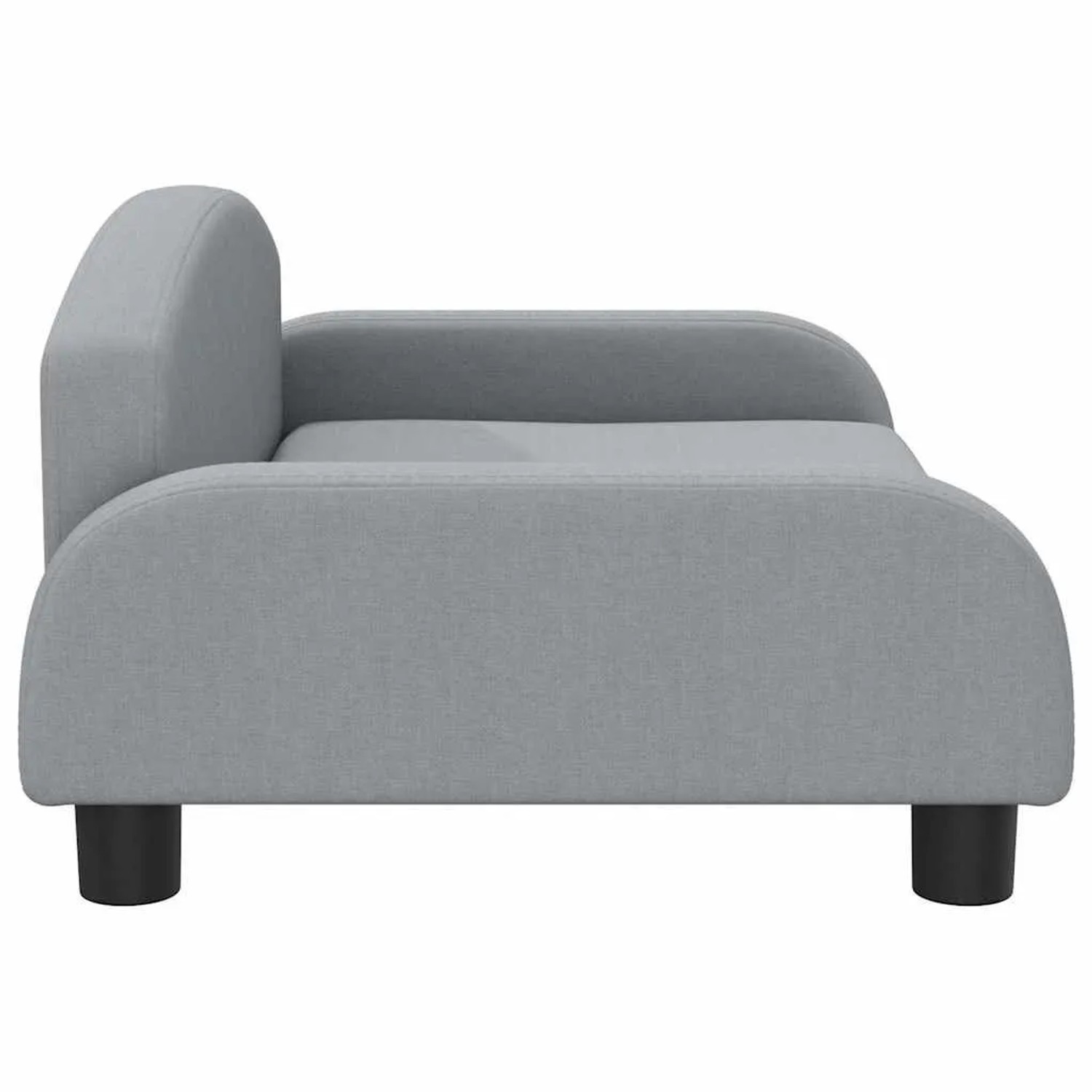 vidaXL Hundebett Hellgrau 70x45x30 cm Stoff 171960_4