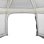 vidaXL Poolzelt mit Abnehmbarem Überzelt Netzwänden Grau 512x458cm 4100627_9