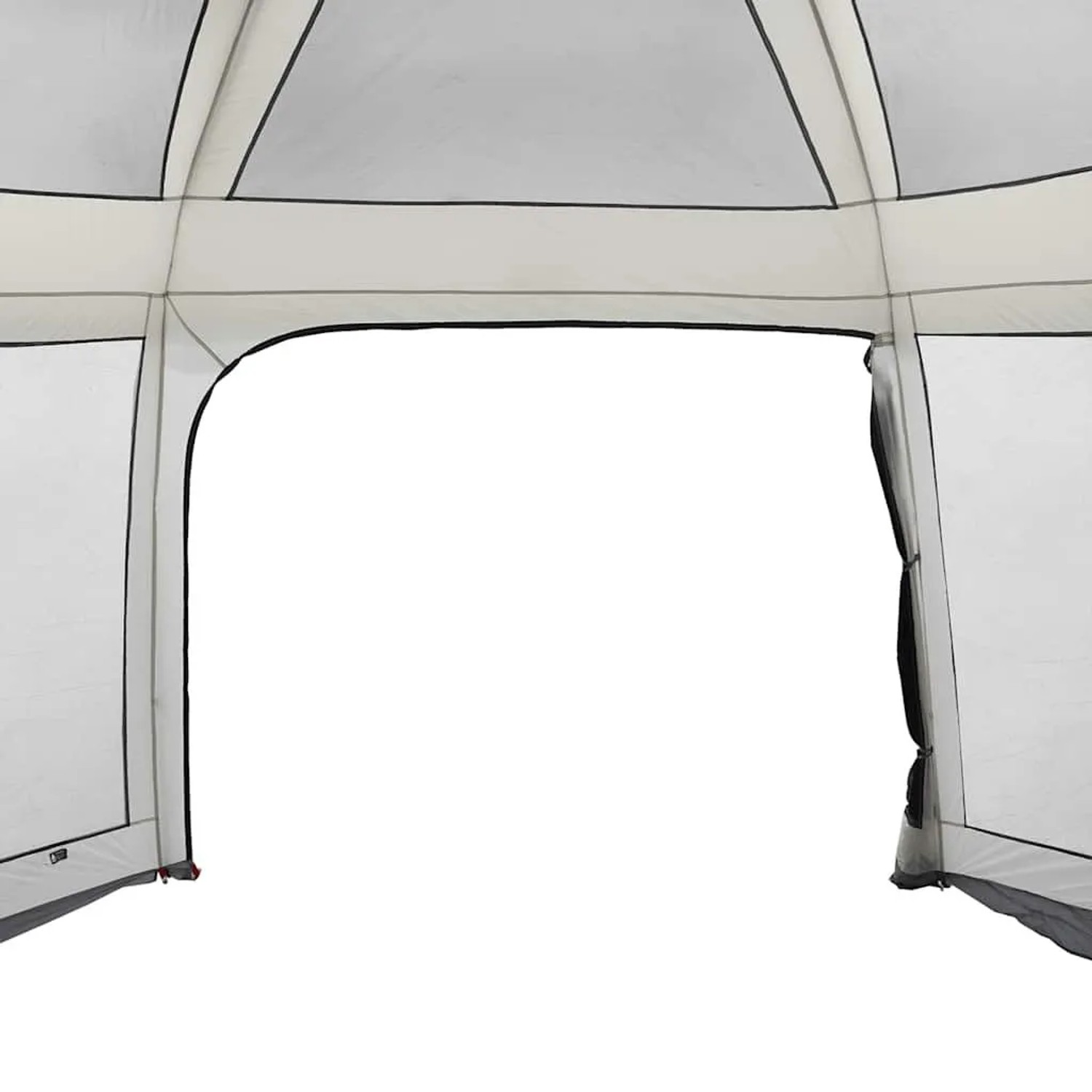 vidaXL Poolzelt mit Abnehmbarem Überzelt Netzwänden Grau 512x458cm 4100627_9