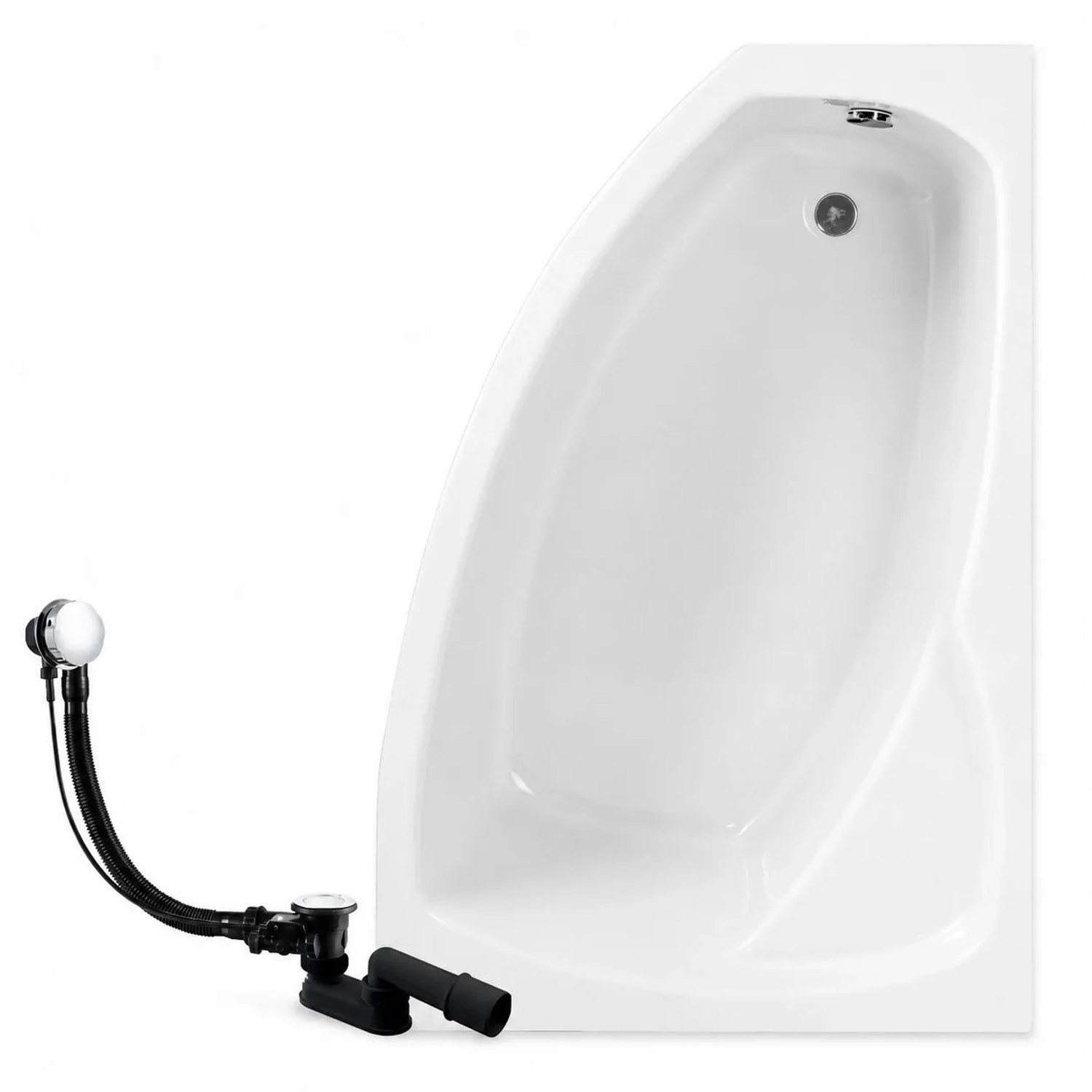 KOLMAN Badewanne Eckwanne 140 x 80 Cm Rechts Inkl. Ablauf Und Füße