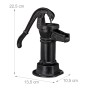 Relaxdays Deko Pumpe Gusseisen Schwarz Beweglich 22,5 cm x 13,5 cm x 10,5 cm 1,8 kg_4
