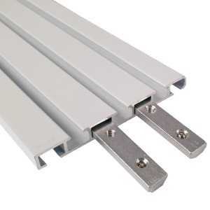Bestlivings Verbinder für Aluminium Vorhangschiene, weiß, zur Verbindung von 1 bis 2 Läufen.